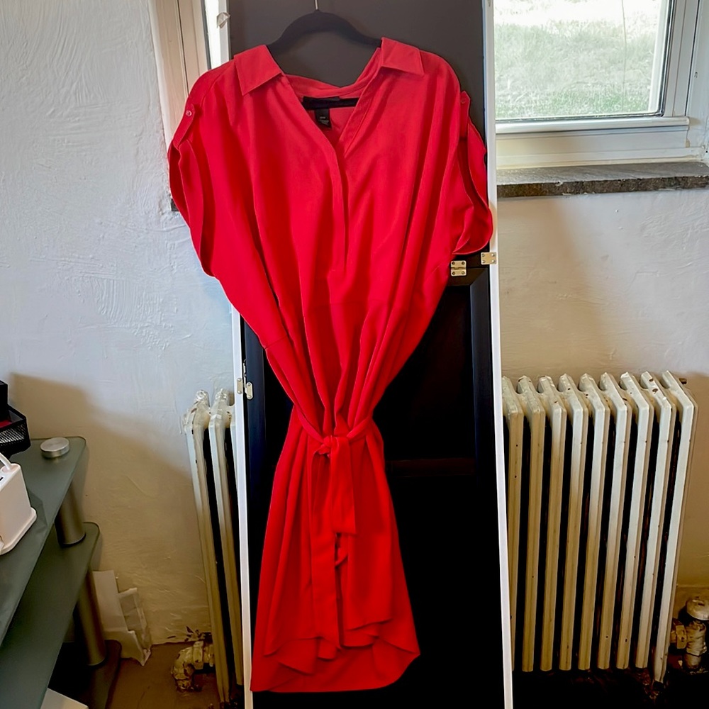 Lane Bryant Red Shirt dress